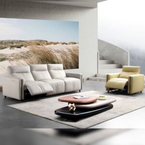 3 Seater Electronic Nano Leather Sofa