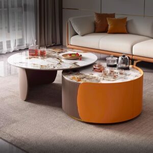 Glossy Sintered Stone Coffee Table
