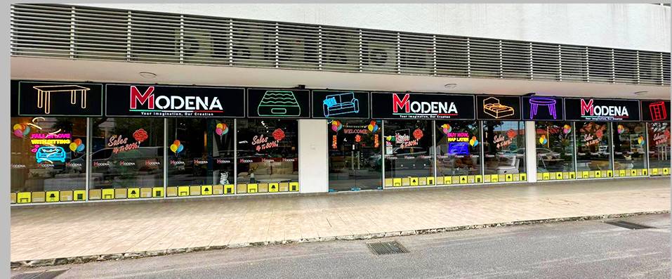 Modena Furnishing showroom location in Singapore